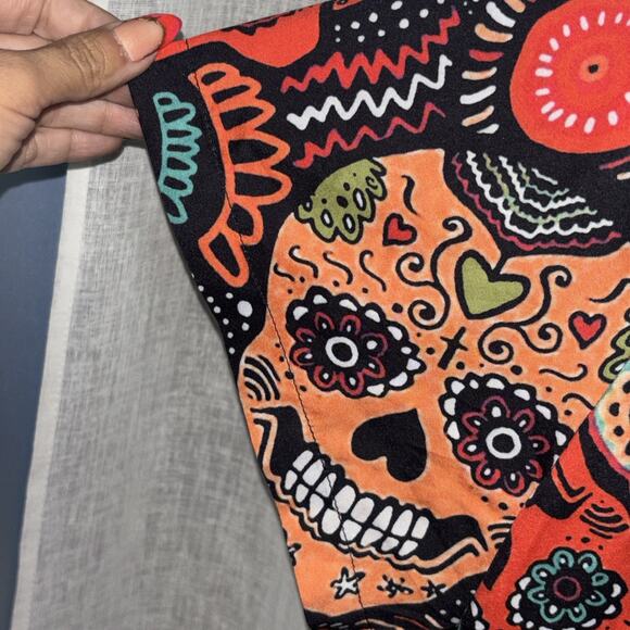 Mens Unisex Day of the Dead button Shirt 3x Short Sleeve Dia De Los Muertos Top - Picture 4 of 5